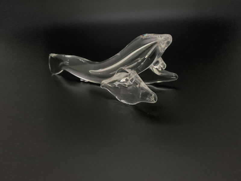玻璃饰品-实心玻璃件海豚