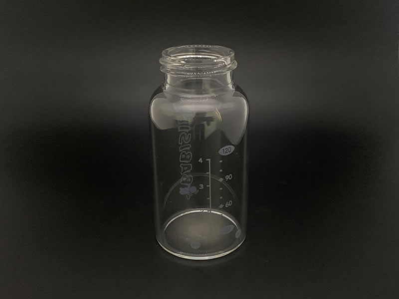 耐高温玻璃奶瓶-带牙口玻璃水瓶