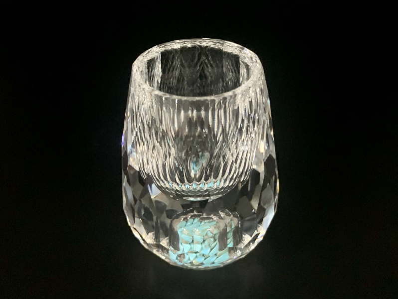 玻璃杯-水晶切割高透玻璃酒杯